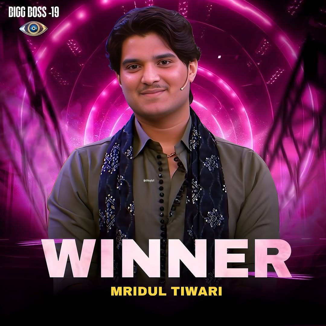 Mridul Tiwari Bigg Boss 19  Winner